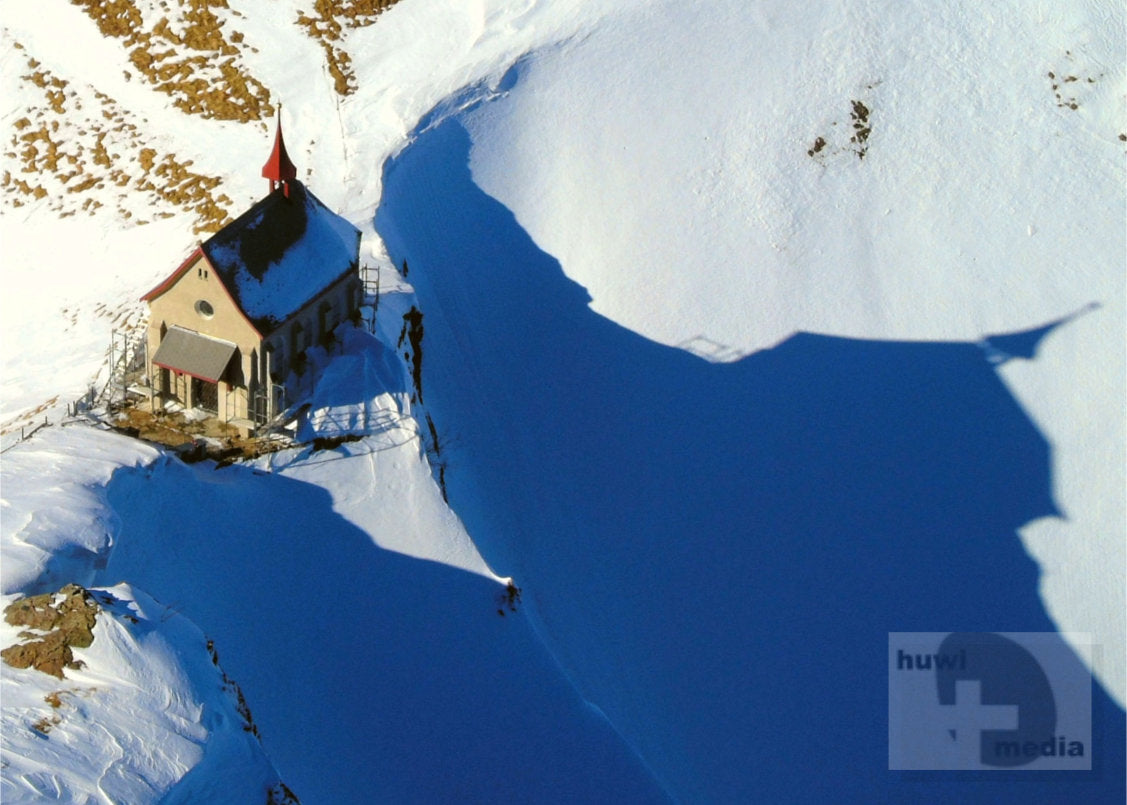 Klimsenkapelle am Pilatus – Winterfoto Schweizer Alpen