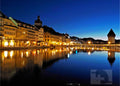 Luzern Morgenlichter – Blaue Stunde Digitalfoto