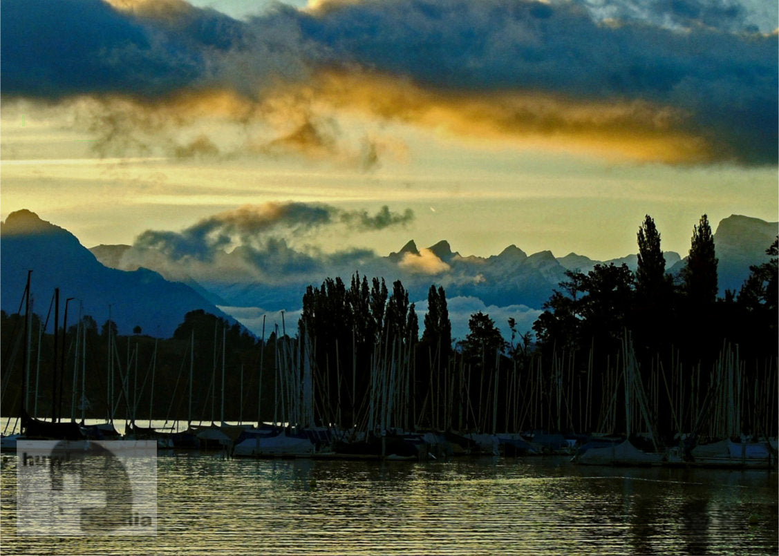 Seelandschaft 3 – Abendstimmung Ufschoetti