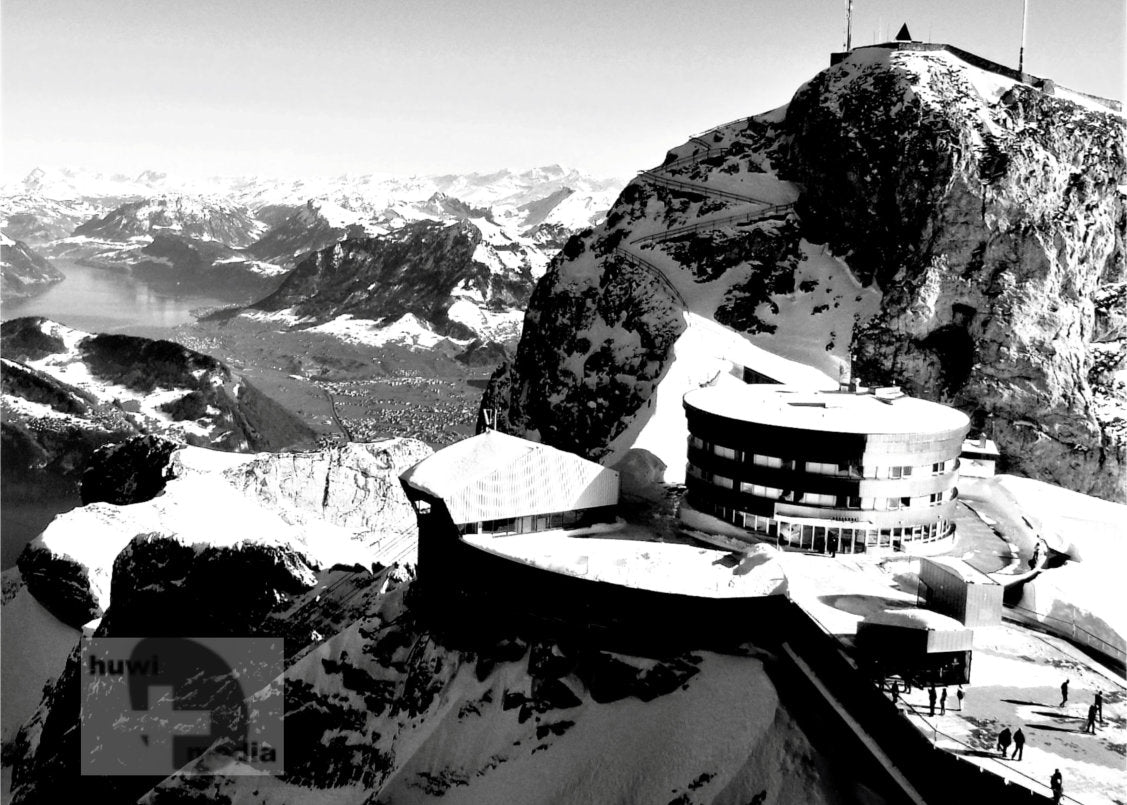 Pilatus Gipfelpanorama im Winter – Digitalfoto Schweiz