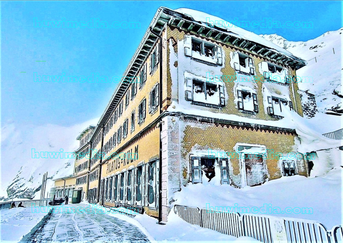 Pilatus-Kulm im Winter – Digitales Foto